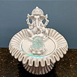 Fonte Decorativa Ganesha Seashel Lótus