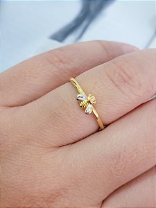 Anel Abelha Minimalista