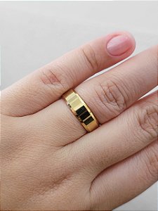 Aliança Quadrada 6mm