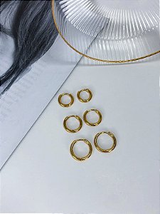 Argola Lisa Fina Redonda