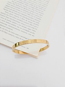 Bracelete Liso com Detalhes
