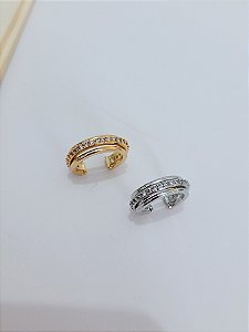 Piercing Fake Três Fileiras Cravejado