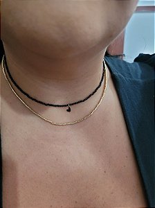 Colar Cristais 2mm