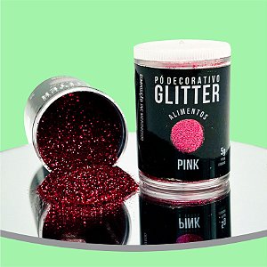 Pó Glitter Pink 5g
