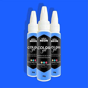 Corante Color Gel 30g NEON AZUL