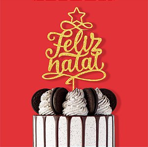 Topo de Bolo Feliz Natal