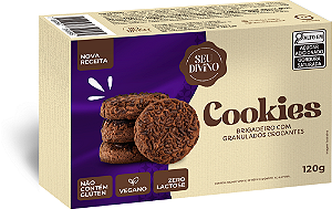 Cookies Chocolate Brigadeiro 120g - Vegano, Sem Glúten e Lactose