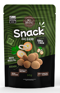 Snacks Sabor Cebola e Salsa de 50g - Vegano, Sem Glúten e Lactose