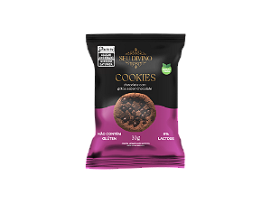 Cookies Chocolate com Gotas de Chocolate 30g - Vegano, Sem Glúten e Lactose