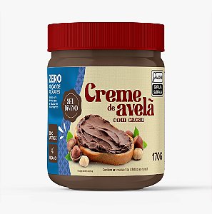 Creme de Avelã com Cacau 170g – Zero Açúcar, Vegano, Sem Gluten e Lactose