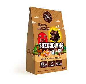 Linha Fazendinha - Biscoito de Chocolate 50g