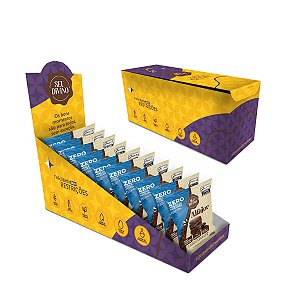 Pack c/ 10und Alfajor Zero Açúcar Chocolate 40g Recheio e Cobertura de Chocolate Zero Açúcar - Vegano, Sem Glúten e Lactose