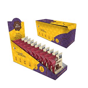 Pack c/ 10und Alfajor Chocolate com Avelã 40g Recheio e Cobertura sabor Chocolate - Vegano, Sem Glúten e Lactose