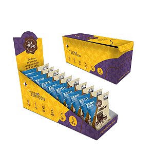 Pack c/ 10und Alfajor Zero Açúcar Baunilha 40g Recheio e Cobertura de Chocolate Zero Açúcar - Vegano, Sem Glúten e Lactose