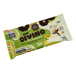 Seu Divino Momento - Biscoitos Limão com Cobertura de Chocolate Sem Gluten, Leite e ovos 70g