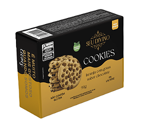 Cookies Laranja com Gotas de Chocolate 90g - Vegano, Sem Glúten e Lactose