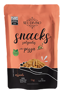 Snacks Sabor Pizza 50g - Vegano, Sem Glúten e Lactose