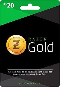 Razer Gold PIN Rixty - Cartão R$ 20
