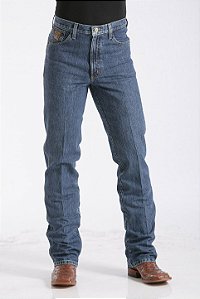 CALÇA CINCH BRONZE LABEL SLIN FIT ESCURA
