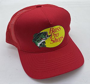 BONE BASS PRO SHOPS VERMELHO ESTAMPADO