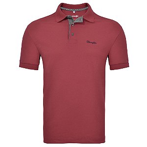 CAMISETA POLO WRANGLER VINHO WM9045