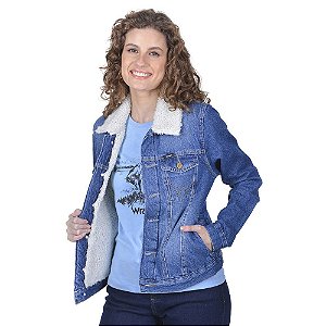 JAQUETA WRANGLER FEMININA WF7012 JEANS