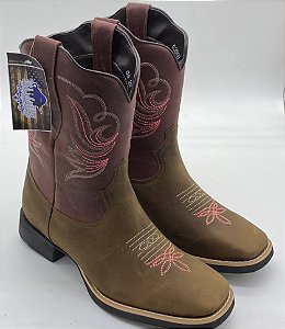 BOTA BULLS HORSE DALLAS CASTANHO BORDO 53008