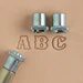 ALFABETO TANDY LEATHER METAL P COURO 1/2" ( 13mm ) 8130-00