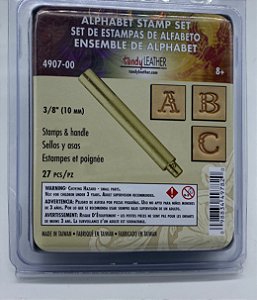 mini alfabeto para marcar couro 3/8" 4907