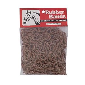 ELASTICO PARA CRINA RUBBER BANDS MARROM