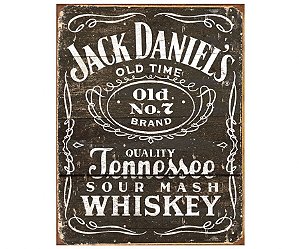 placa metálica jack danniel´s 30111544 - 31 x 40 cm