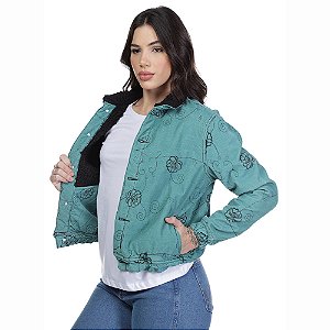 JAQUETA WRANGLER FEM VELUDO JARDIM WF7043