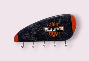 PORTA CHAVES HARLEY DAVIDSON 5 PINOS PRETO