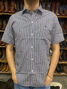 CAMISA DI HOFFMAN M/C 23409 AZUL MARINHO