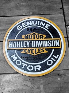PLACA REDONDA HARLEY DAVISDSON