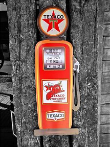 PLACA DECORATIVA GAS STATION TEXACO