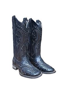 BOTA VIMAR PRETA METALIZADA 13230