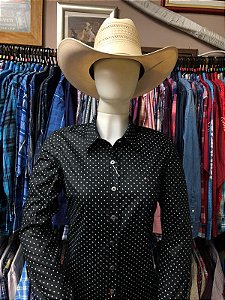 CAMISA RIVERTON FEMININA PRETA COD 050 COR 150