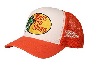 BONE BASS PRO SHOPS LARANJA BORDADO