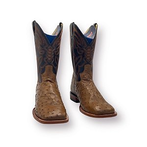BOTA JACOMO AVESTRUZ CONHAQUE 3192 XMDQ