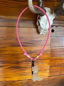 PORTA CHAPEU COM VENTOSA VEICULO ROSA ZONA COUNTRY
