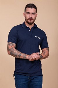 CAMISETA POLO TXC REGULAR CUSTOM MARINHO 6820