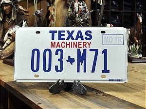 placa texas 003 m71