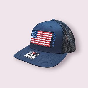 BONE ARIAT AZUL BANDEIRA