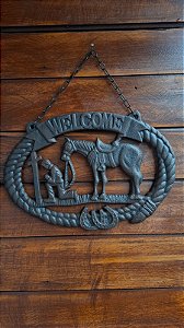 PLACA WELCOME METAL RIVERS EDGE 94868