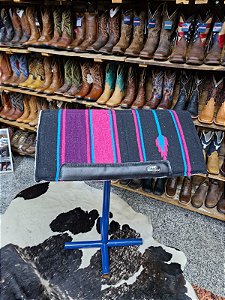 MANTA PARA SELA BOOTS HORSE NAVAJO COMBAT PRETA 30X32