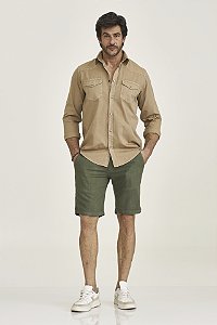 CAMISA TXC SARJA STONADA BEGE 29222L