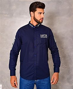 CAMISA NFR MARINHO BORDADA ML1269