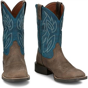BOTA JUSTIN IMPORTADA SE7513 SHADOW GREY WATER BUFFALO