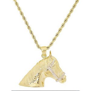 COLAR CABEÇA DE CAVALO 3D ECCC-1019